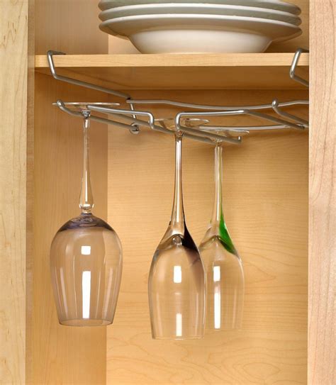 inside cabinet wine glass rack